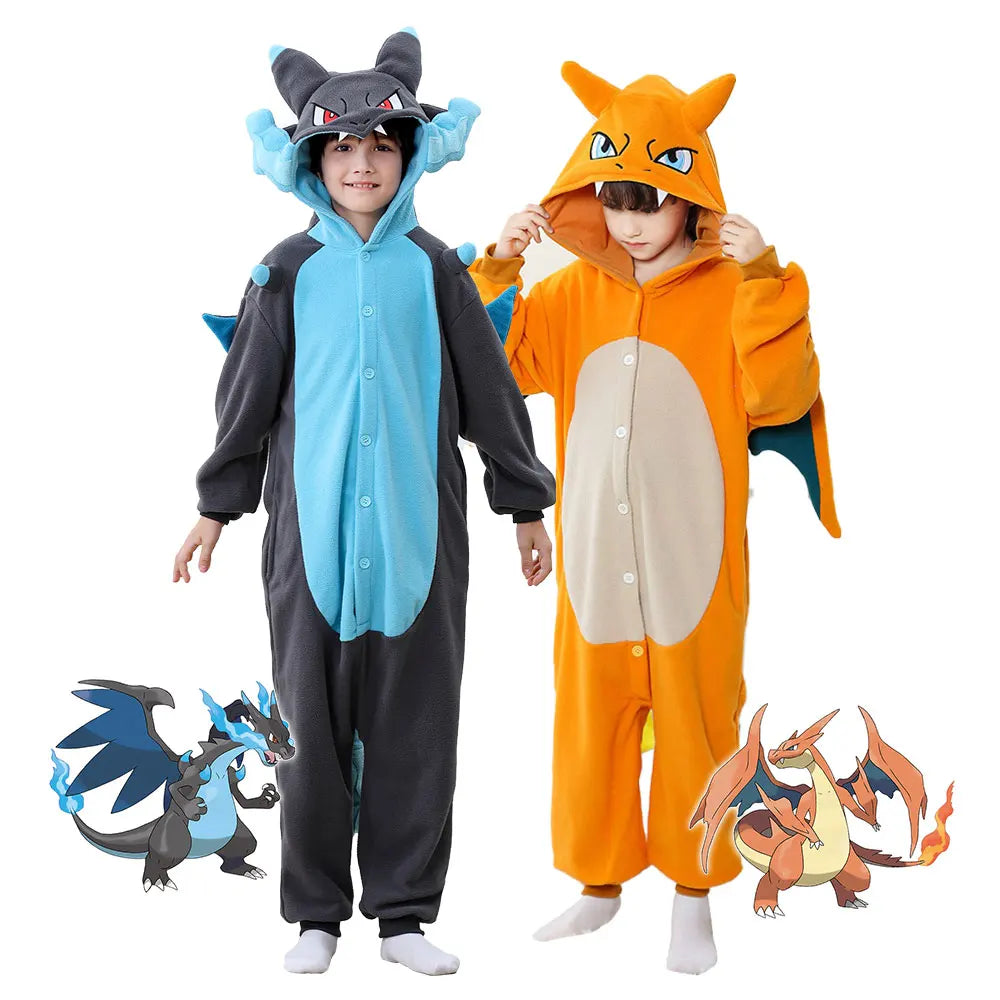 Kids Dragon Halloween Costume – Anime Cosplay Onesie Jumpsuit