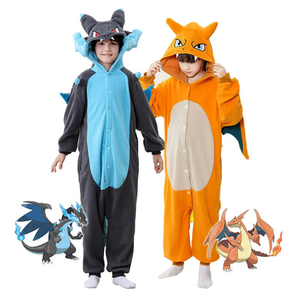 Kids Dragon Halloween Costume – Anime Cosplay Onesie Jumpsuit