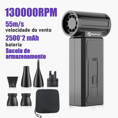 BOOSTER W01 Mini Turbo Fan Jet Fan Powerful Air Blower 100,000 RPM Powerful Blower with High Speed Duct Fan Turbo Blower