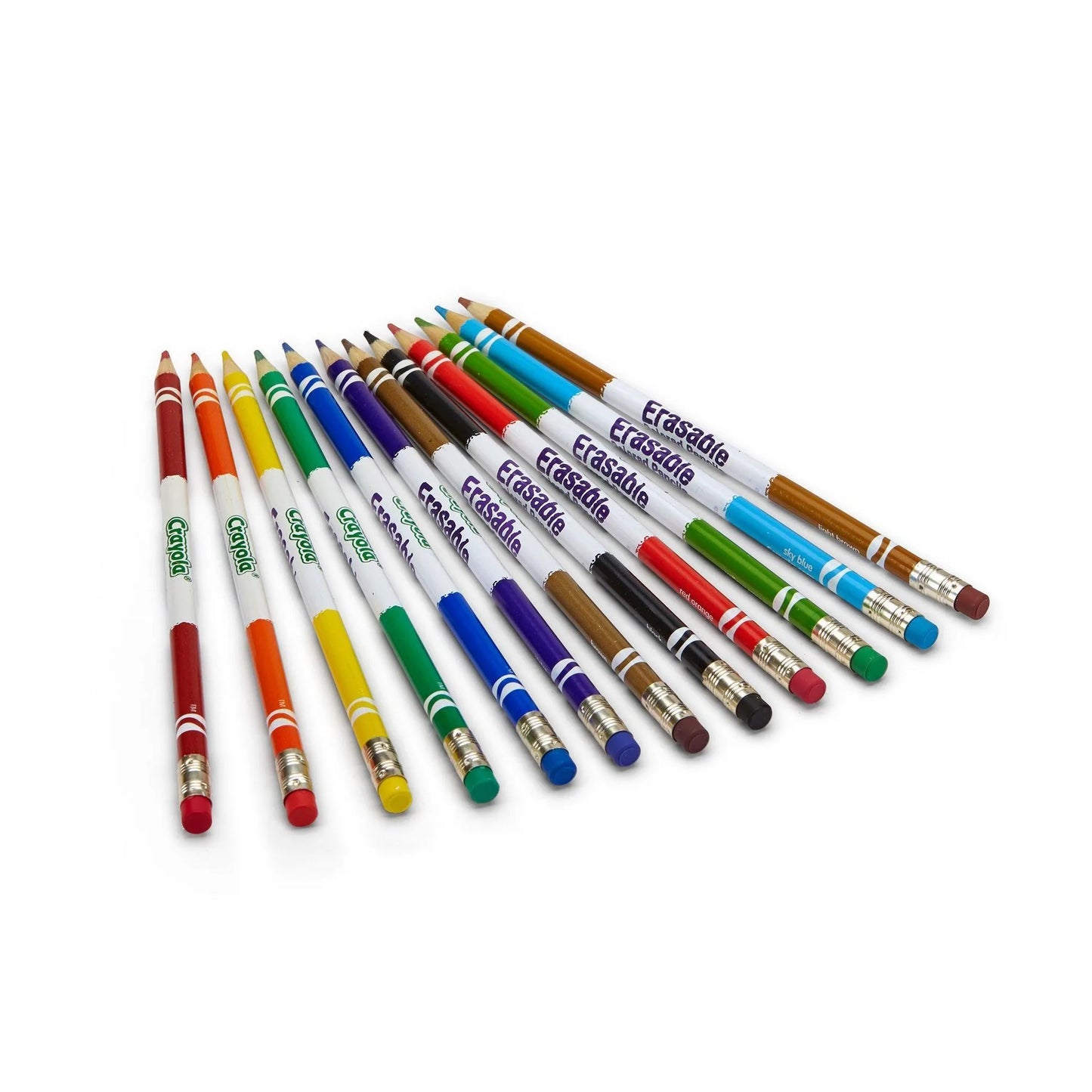 Crayola 24ct Erasable Colored Pencils — Pre-Sharpened, Vibrant Colors for Kids