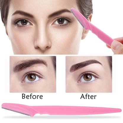 3/4/10Pcs Eyebrow Trimmer Face Blade Shaver