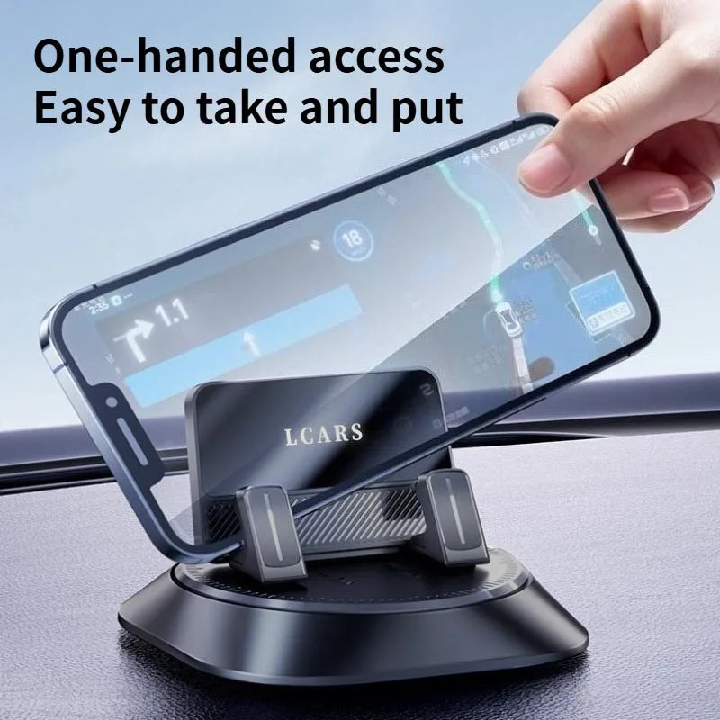 360 Degree Swivel Car Mount Holder Sticky Dashboard Phone Support Bracket for Mobile Navigation GPS Device Car Accessories