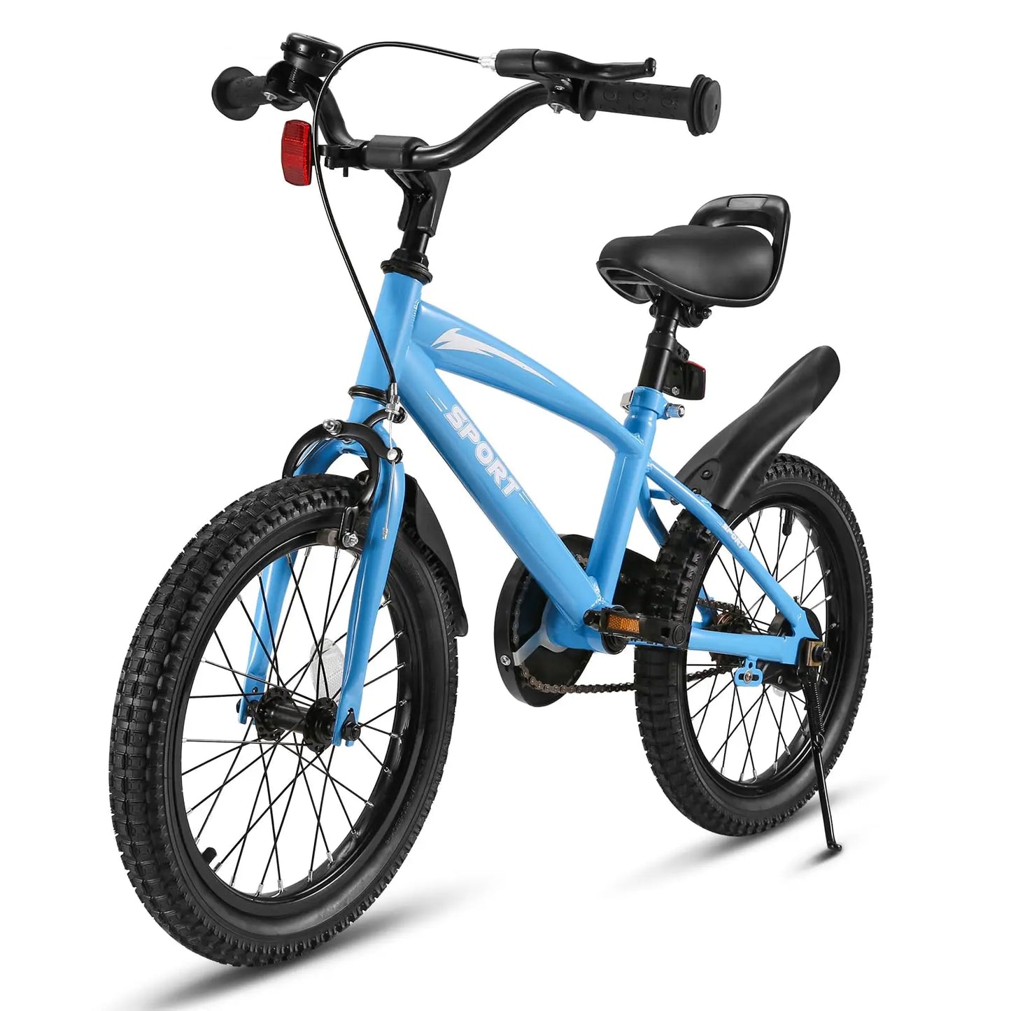 16 Inch Kids Bike with Training Wheels & Kickstand | Adjustable Seat & Handlebar | Ages 4-8 | Boys & Girls Bicycle