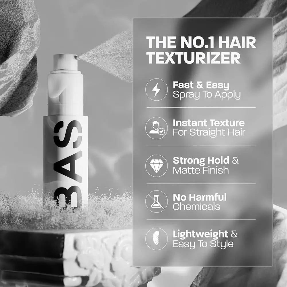 BASDE Hair Styling Sea Salt Hair Spray Hair Wax For Men Lasting Hair Fluffy Volume Thickening Styling Powder for Perfect Looking
