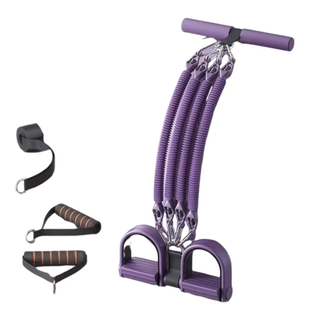 Pedal Pull-Up Sit-Up Trainer | Heavy-Duty Resistance Rope 50/75/100 lbs