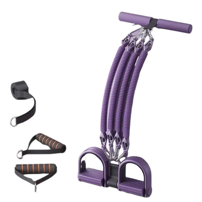 Pedal Pull-Up Sit-Up Trainer | Heavy-Duty Resistance Rope 50/75/100 lbs