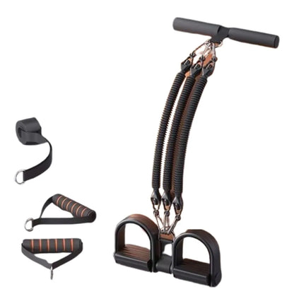 Pedal Pull-Up Sit-Up Trainer | Heavy-Duty Resistance Rope 50/75/100 lbs