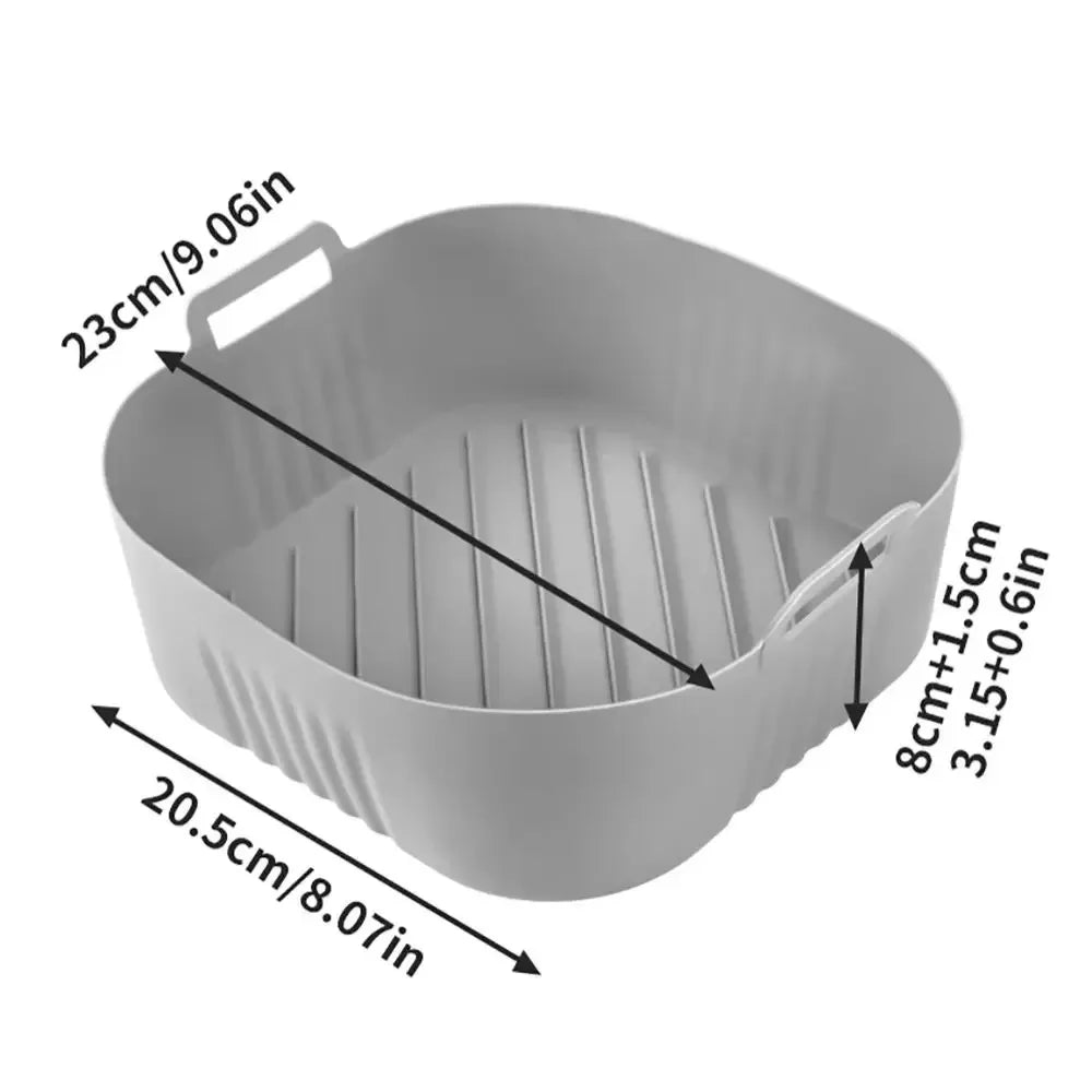Silicone Air Fryer Liner & Oil Filter Mat – Non-Stick, Reusable, Easy Clean