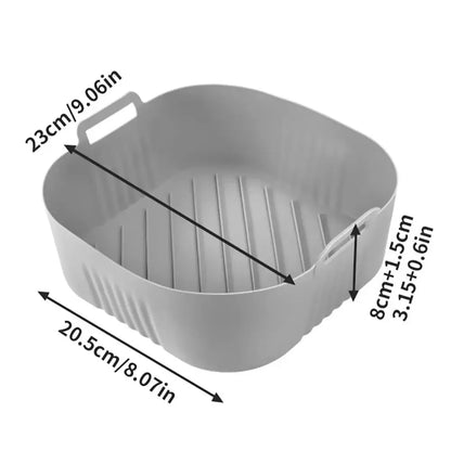 Silicone Air Fryer Liner & Oil Filter Mat – Non-Stick, Reusable, Easy Clean