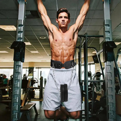 Men's Weightlifting Dip Belt for Strength Training