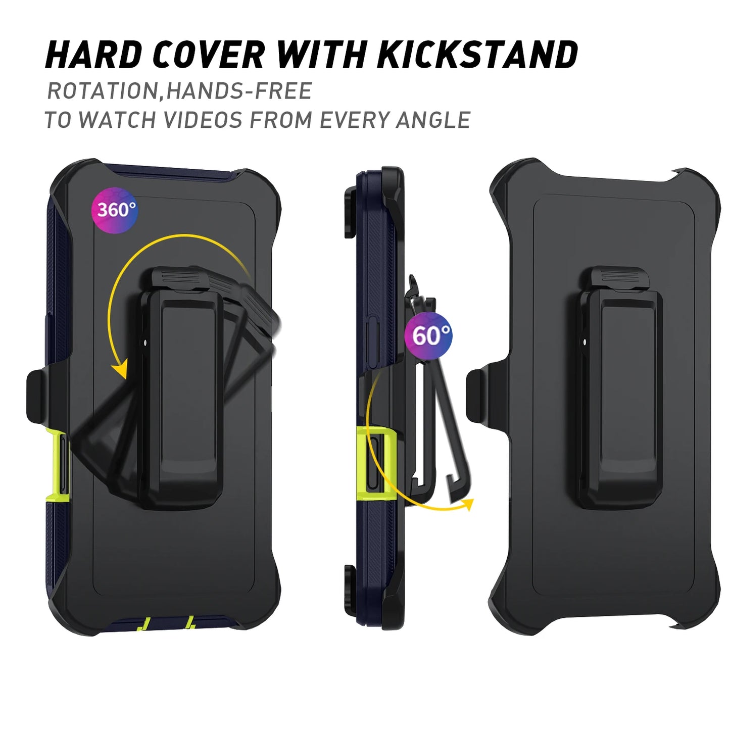 Shockproof Defender Case | iPhone 7–15 Pro Max, XR, XS, SE