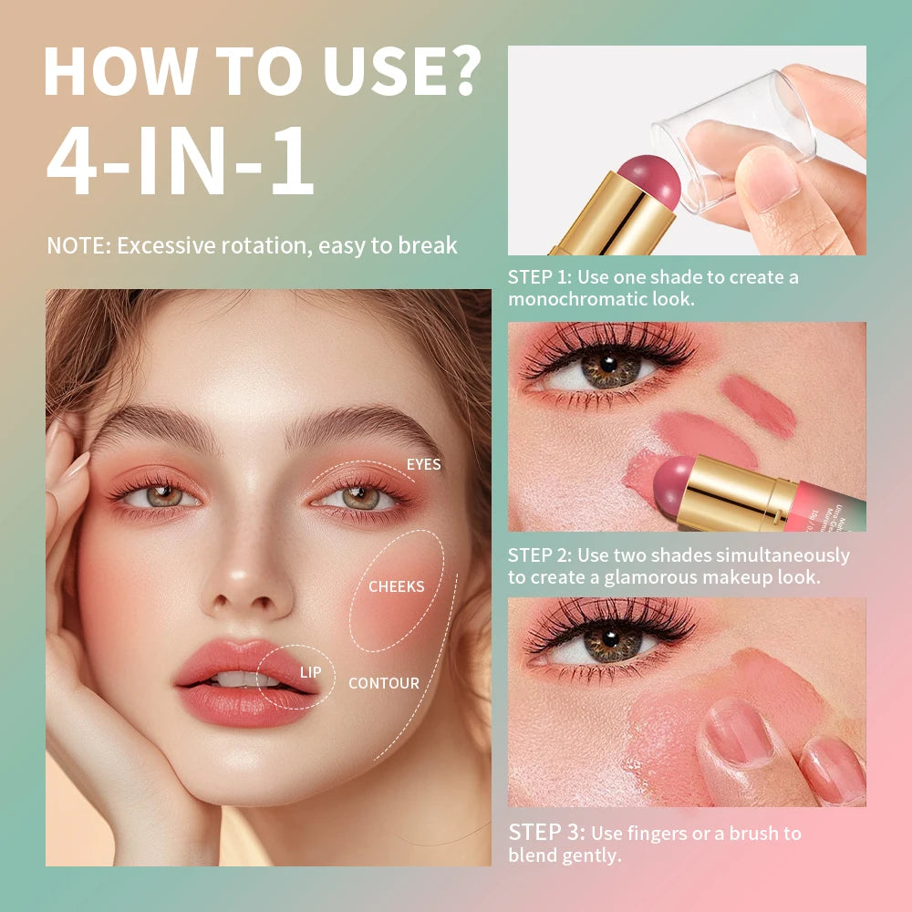 Butter Glow & Go Double-Headed Bronzer Blush Stick | Cheeks, Lips & Eyes