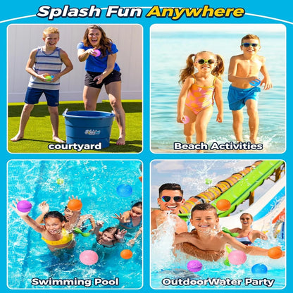 Reusable Water Balloons for Kids Pool Beach Water Toys for Boys and Girls Summer Toys for Outdoor Games Party Decoration Mariage