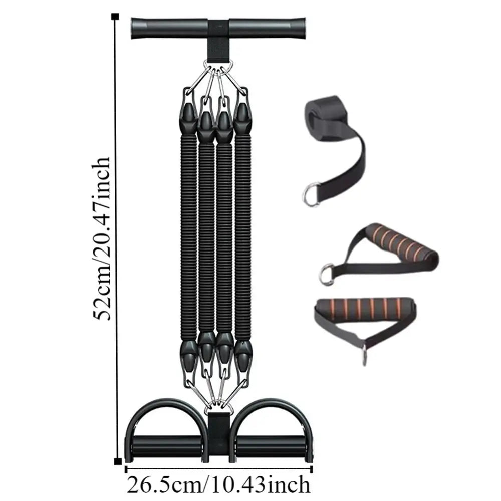 Pedal Pull-Up Sit-Up Trainer | Heavy-Duty Resistance Rope 50/75/100 lbs