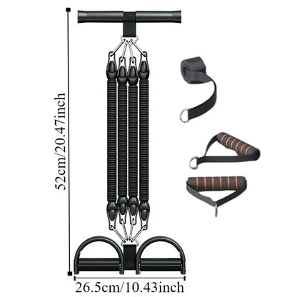 Pedal Pull-Up Sit-Up Trainer | Heavy-Duty Resistance Rope 50/75/100 lbs