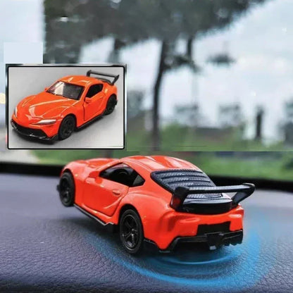 Rotating Racing Car Dashboard Decoration | Alloy Drift Model