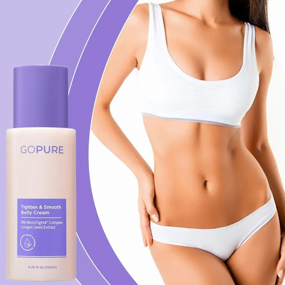 goPure Firming Belly Cream – Tighten, Smooth & Reduce Stretch Marks (125ml)