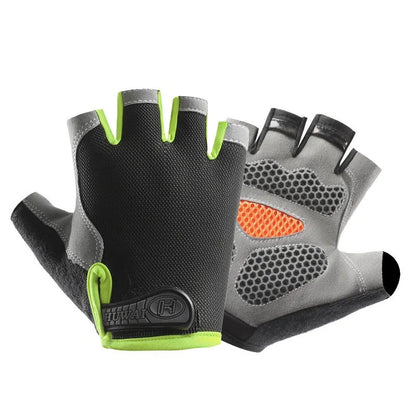 Workout Gloves for Men & Women – Non-Slip Weightlifting Gym Gloves, Breathable Fingerless Fitness Gloves for Training, Cycling & Bodybuilding