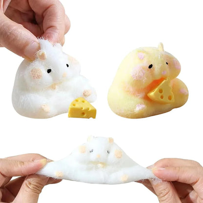 Squishy Hamster Stress Relief Toy | Cute Desktop Fidget Toy for Kids & Teens