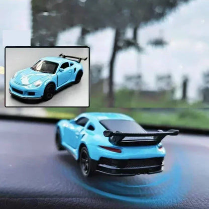 Rotating Racing Car Dashboard Decoration | Alloy Drift Model