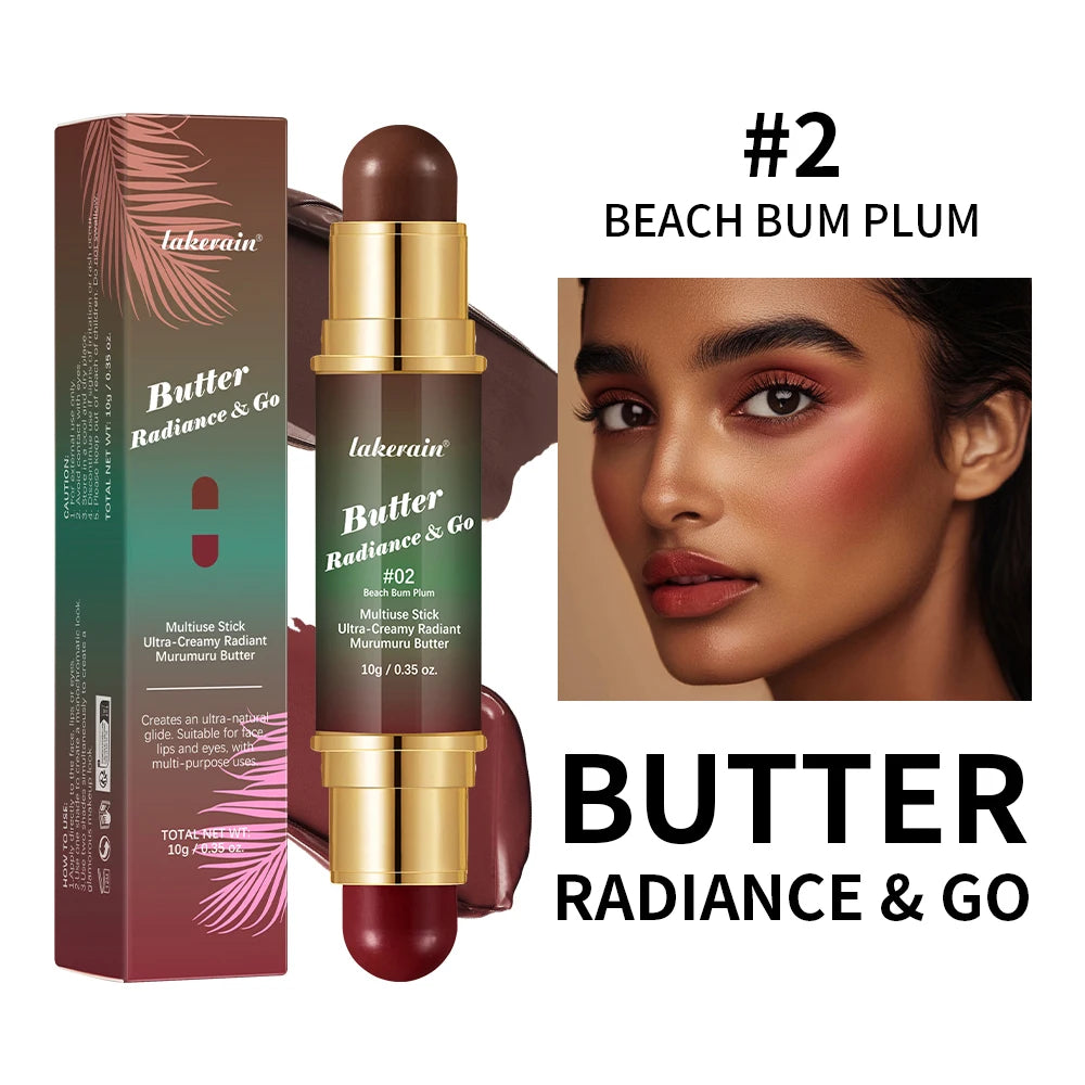 Butter Glow & Go Double-Headed Bronzer Blush Stick | Cheeks, Lips & Eyes