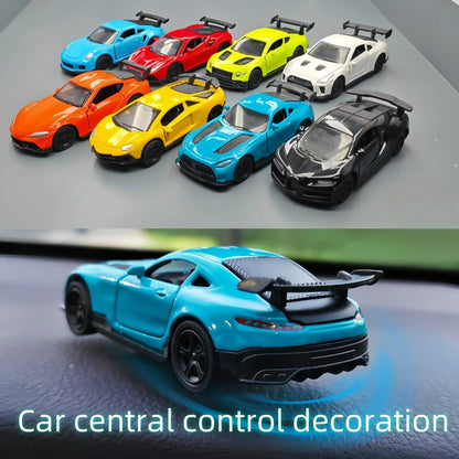 Rotating Racing Car Dashboard Decoration | Alloy Drift Model