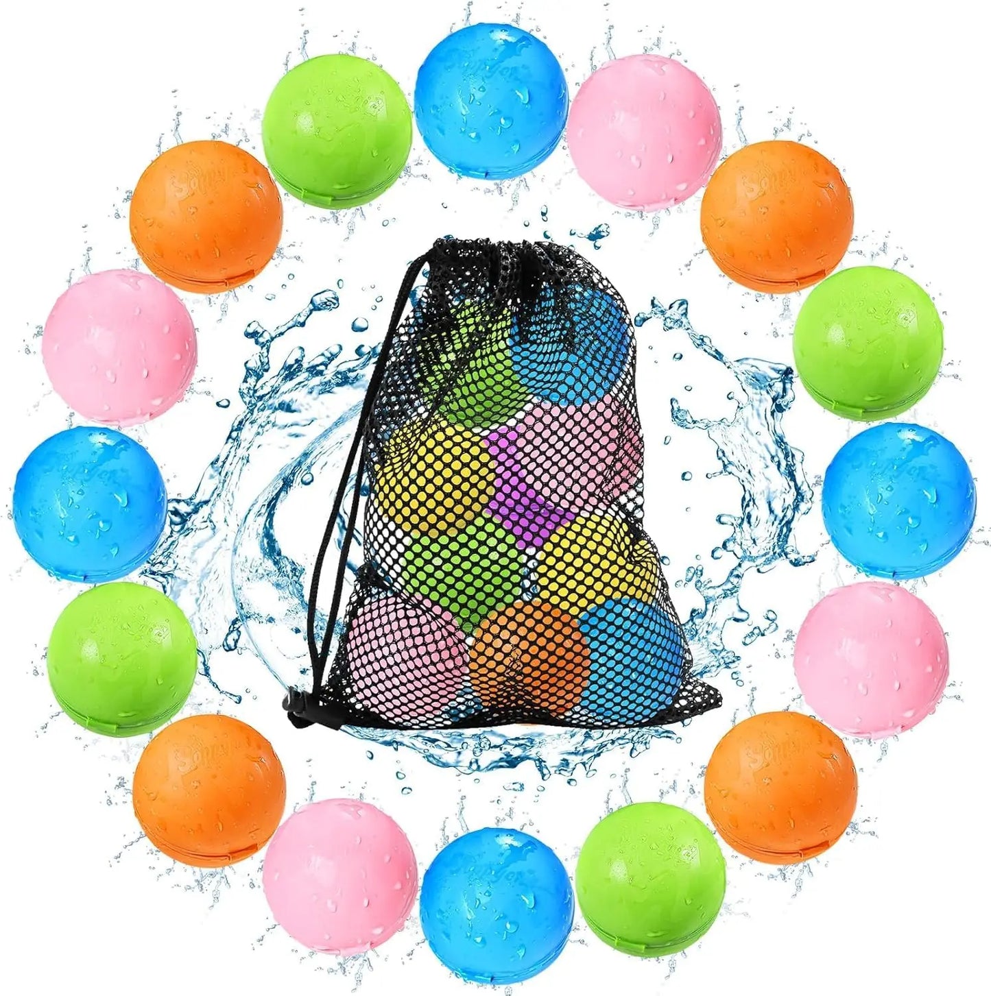 Reusable Water Balloons for Kids Pool Beach Water Toys for Boys and Girls Summer Toys for Outdoor Games Party Decoration Mariage