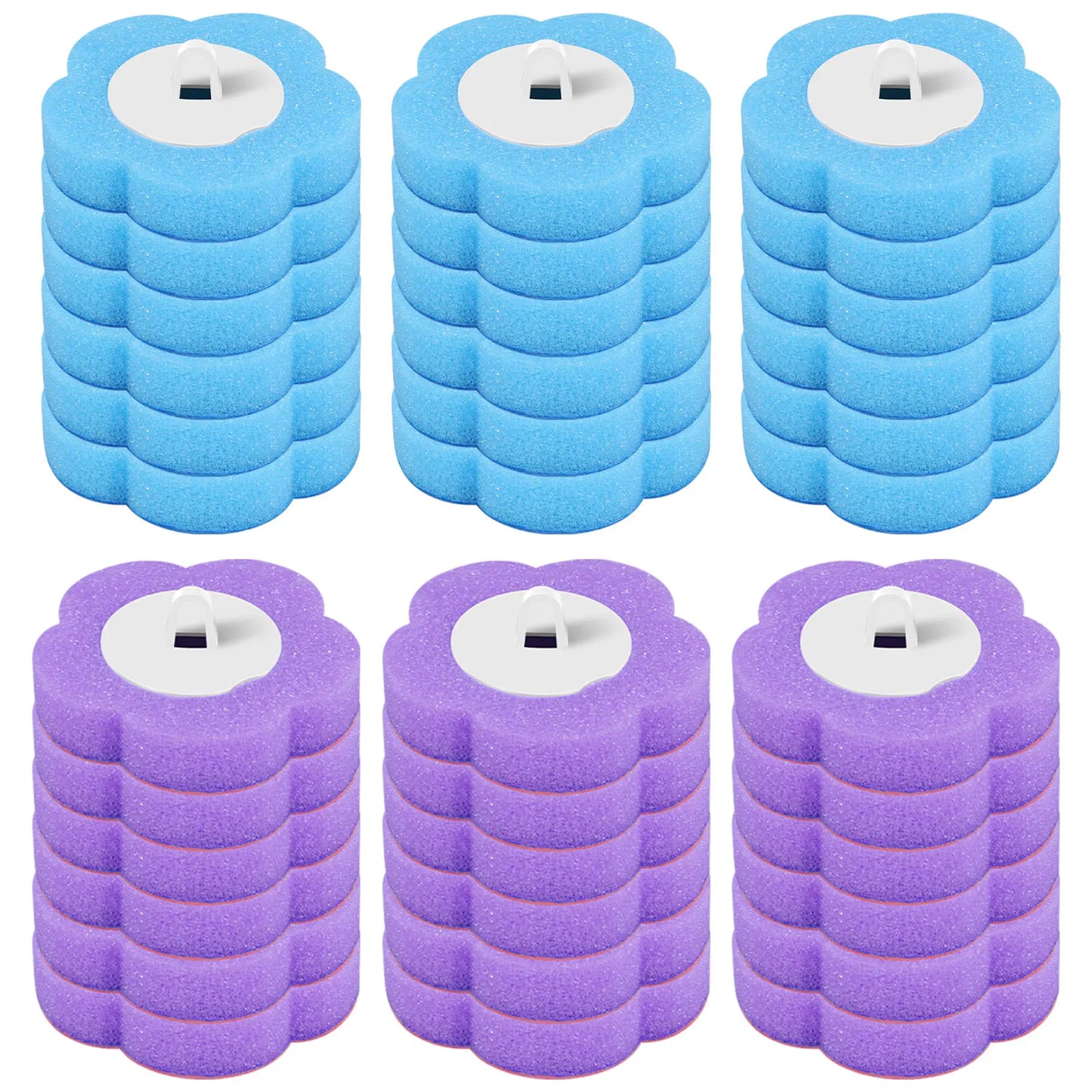 Disposable Toilet Brush & Holder Set | 360° Deep Clean with Scented Refill Heads