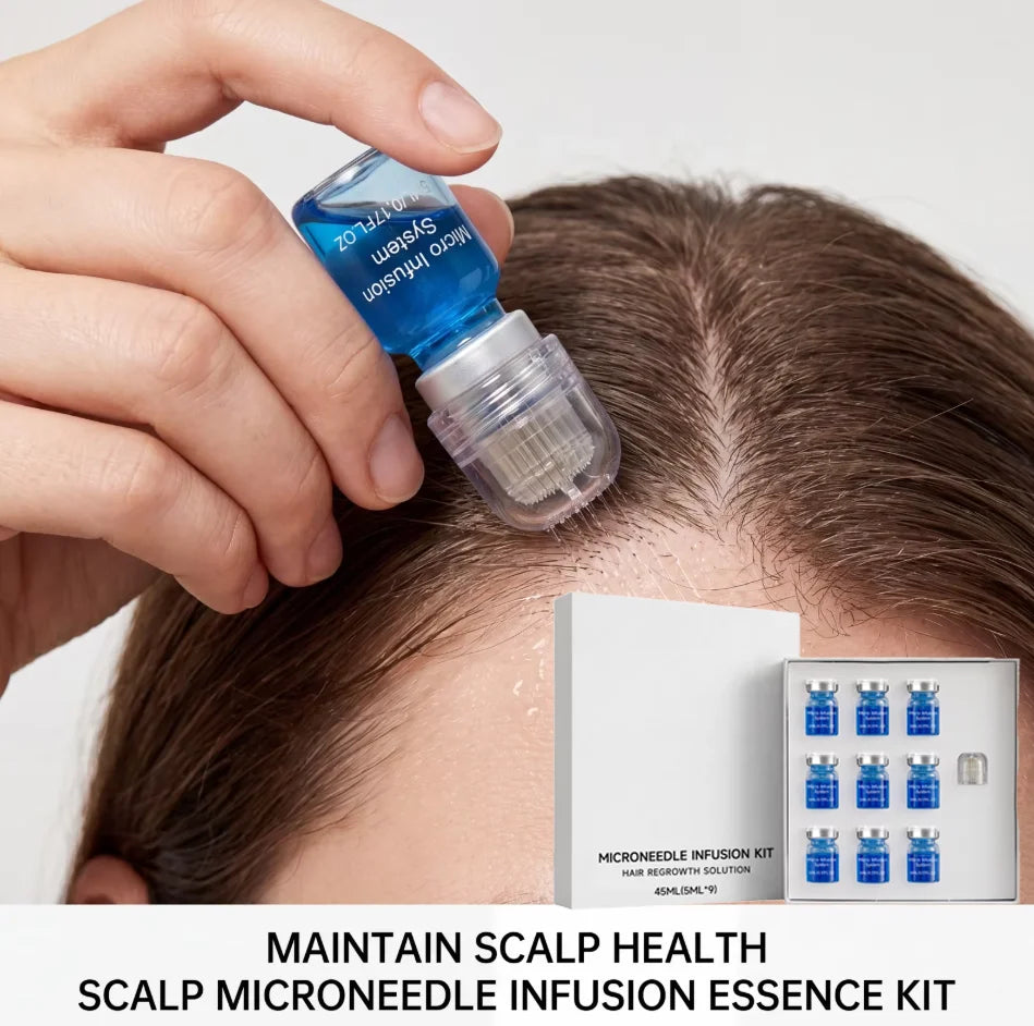 Microneedle Scalp Care Kit with Hair Serum