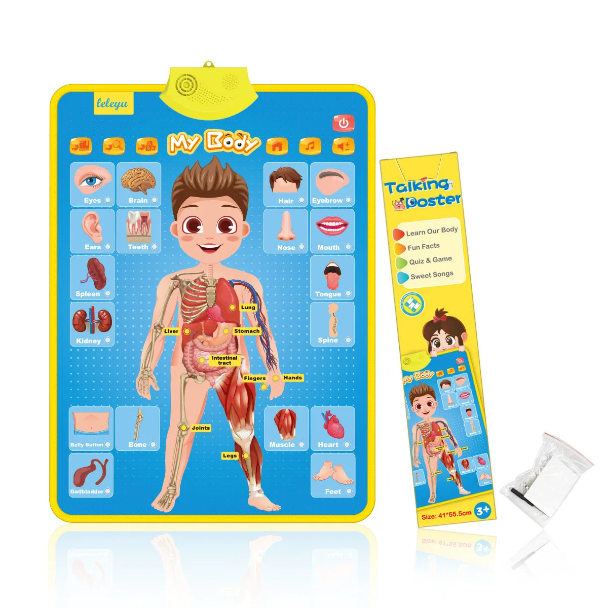 Interactive Alphabet Wall Chart for Kids — Talking ABC Poster for Toddlers Ages 2–5