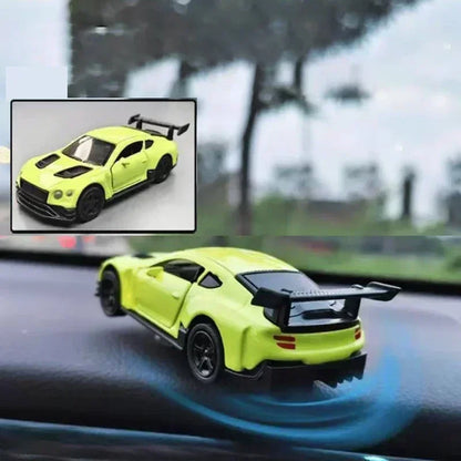 Rotating Racing Car Dashboard Decoration | Alloy Drift Model