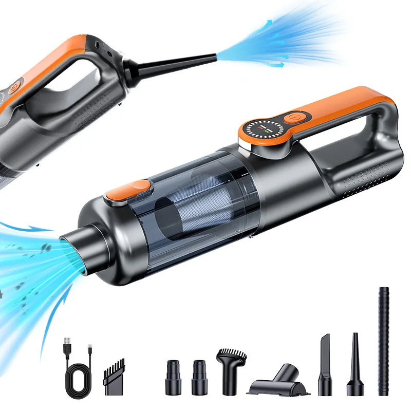 Cordless Handheld Car Vacuum Cleaner – 17000Pa High Suction, Blower & Vacuum 2-in-1, Rechargeable Mini Auto Vac