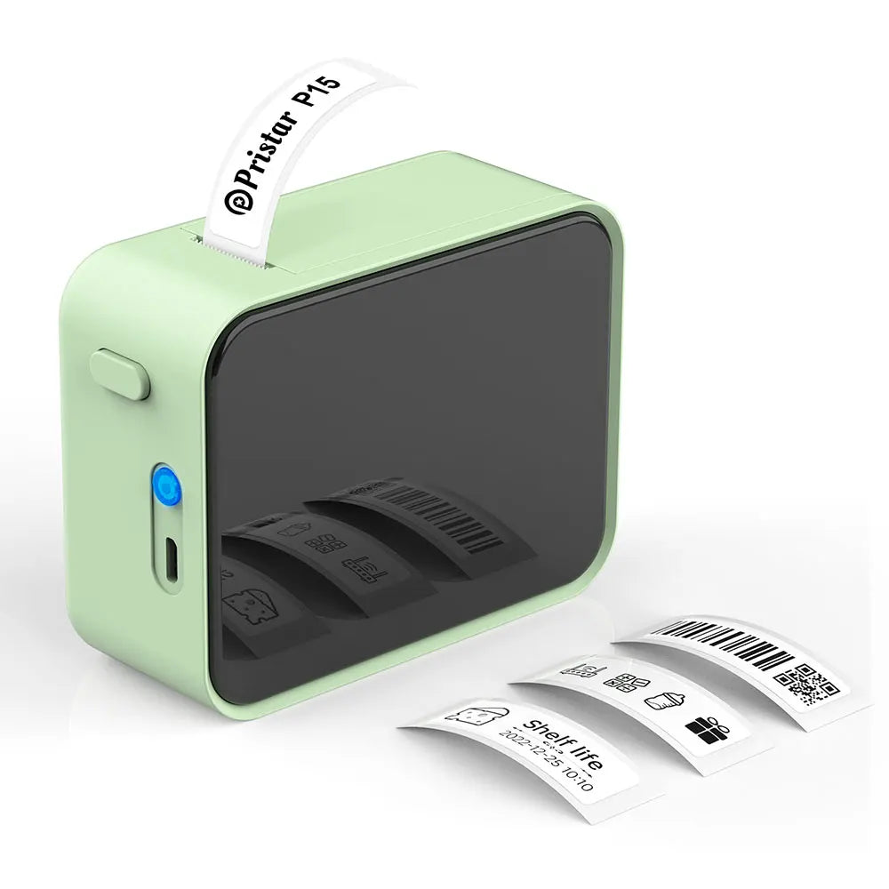 Marklife P15 Mini Bluetooth Label Printer — Portable Inkless Thermal Sticker Maker