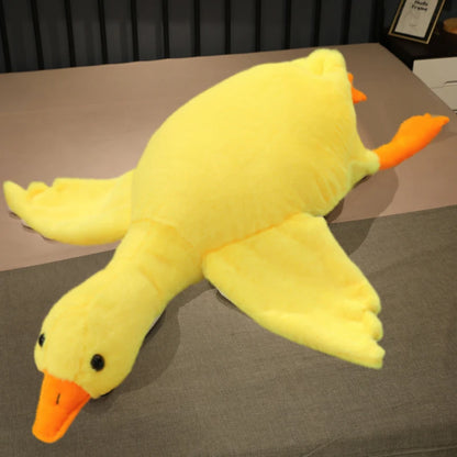 Giant Duck Plush Pillow - Soft Cuddly Stuffed Animal, 50-190cm