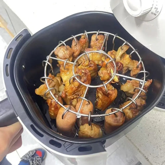 Vertical Skewer Grill Rack | Stainless Steel BBQ & Air Fryer Stand | 12, 24 or 49 Skewers