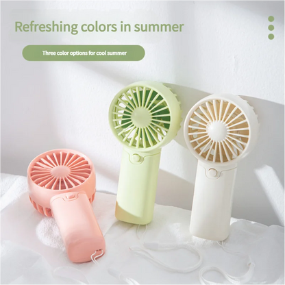 Portable Handheld Mini Fan | Pocket-Size Personal Cooling Fan | Battery Powered