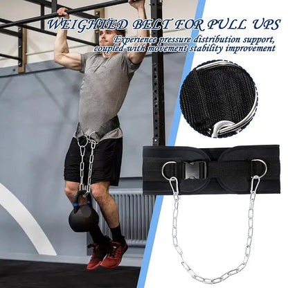 Men's Weightlifting Dip Belt for Strength Training