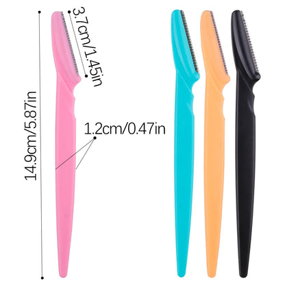 3/4/10Pcs Eyebrow Trimmer Face Blade Shaver