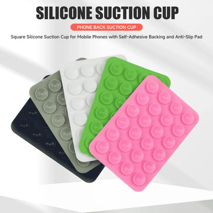 Double-Sided Suction Cup Phone Mount, Silicone Suction Phone Case Adhesive Sticky Phone Grip Hands-Free Phone Grip Phone Stand