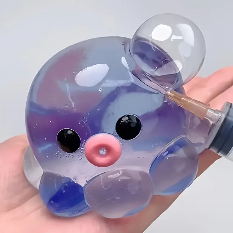 Squishy Bubble Pop Fidget Toy | Sensory Squeeze Ball & Octopus Popper for Stress Relief