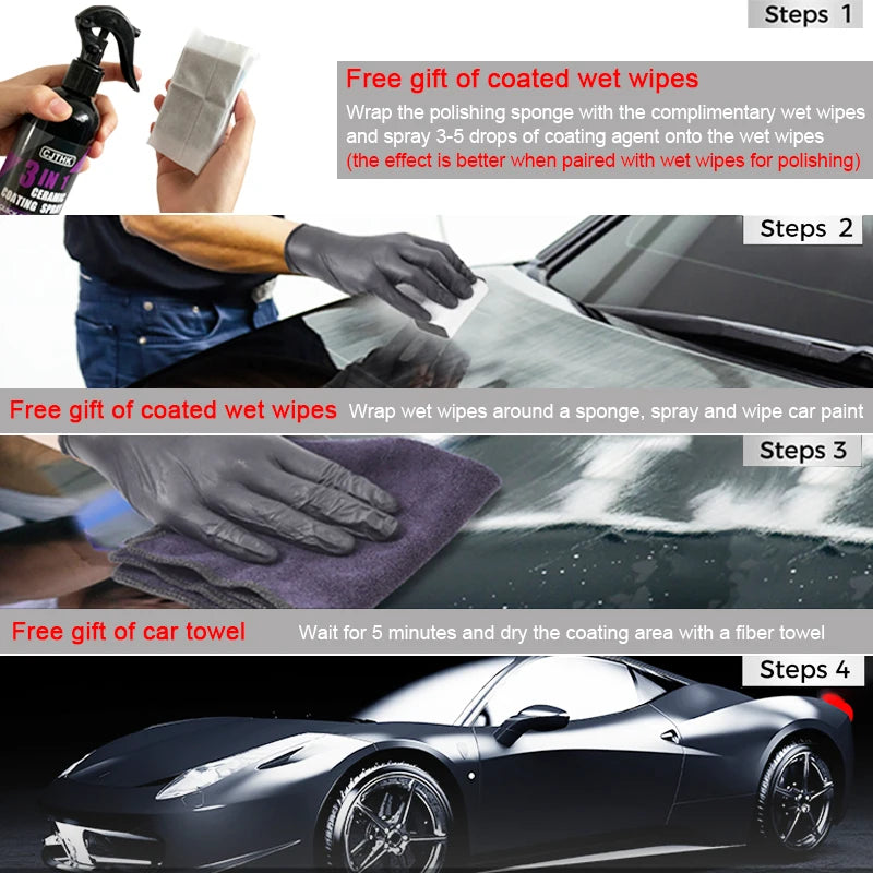 Ceramic Nano Car Coating | Hydrophobic Paint Protection & High-Gloss Polish