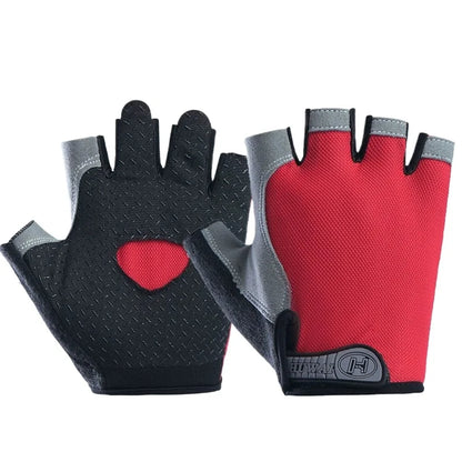Workout Gloves for Men & Women – Non-Slip Weightlifting Gym Gloves, Breathable Fingerless Fitness Gloves for Training, Cycling & Bodybuilding