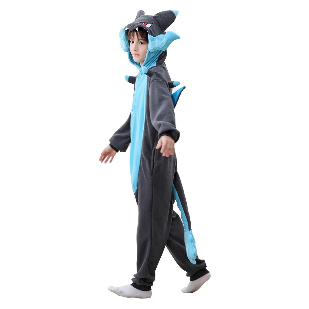 Kids Dragon Halloween Costume – Anime Cosplay Onesie Jumpsuit