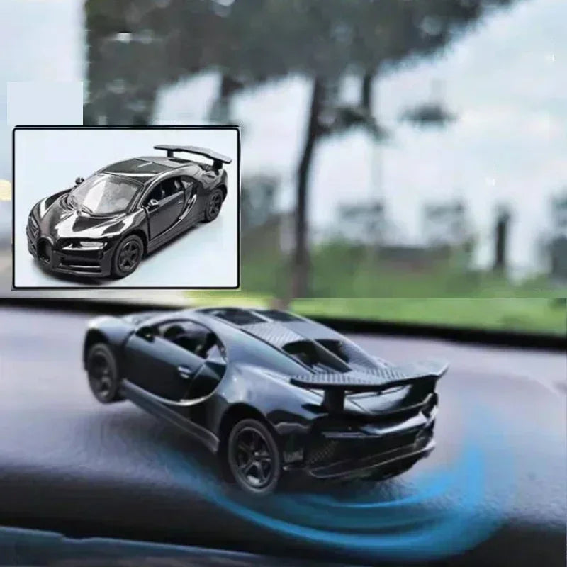 Rotating Racing Car Dashboard Decoration | Alloy Drift Model