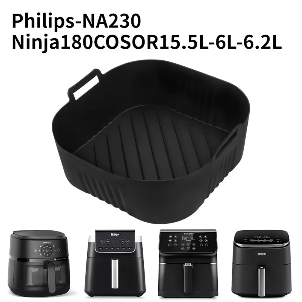 Silicone Air Fryer Liner & Oil Filter Mat – Non-Stick, Reusable, Easy Clean