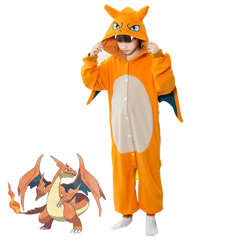 Kids Dragon Halloween Costume – Anime Cosplay Onesie Jumpsuit