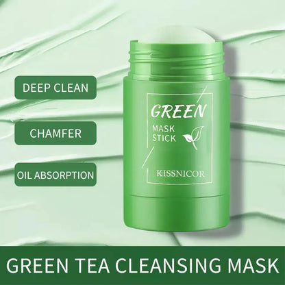 Green Tea Cleansing Stick Mask | Deep Pore Cleanser | Blackhead Remover | Moisturizing Face Mask 40g