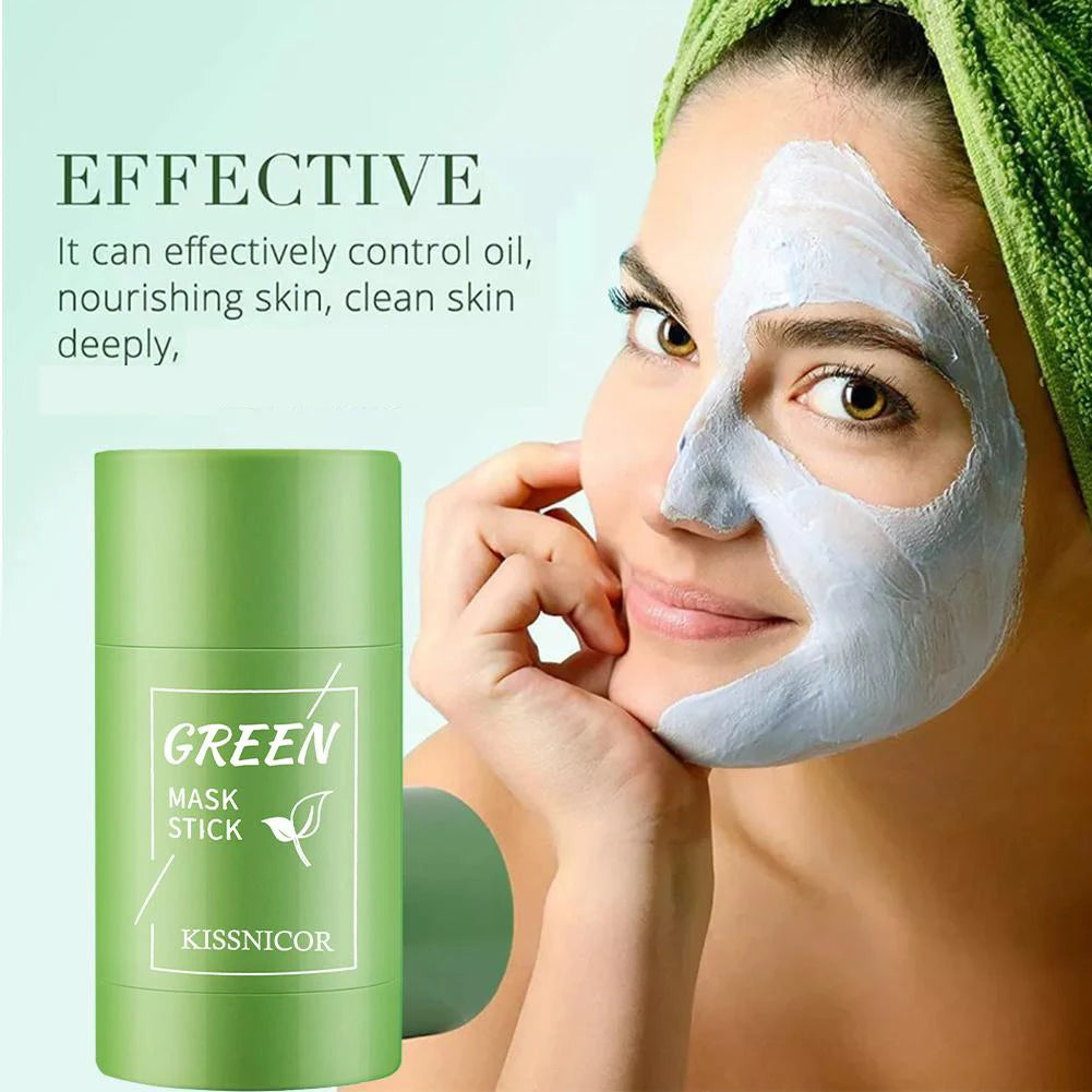 Green Tea Cleansing Stick Mask | Deep Pore Cleanser | Blackhead Remover | Moisturizing Face Mask 40g