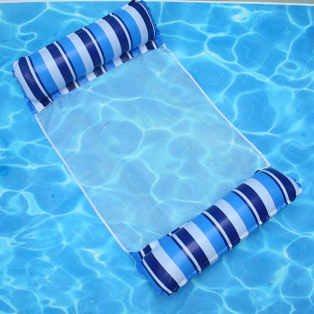 4-in-1 Monterey Hammock Pool Float for Adults – Inflatable Water Hammock, Pool Lounger & Saddle Float