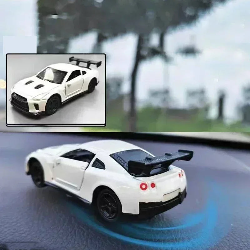 Rotating Racing Car Dashboard Decoration | Alloy Drift Model